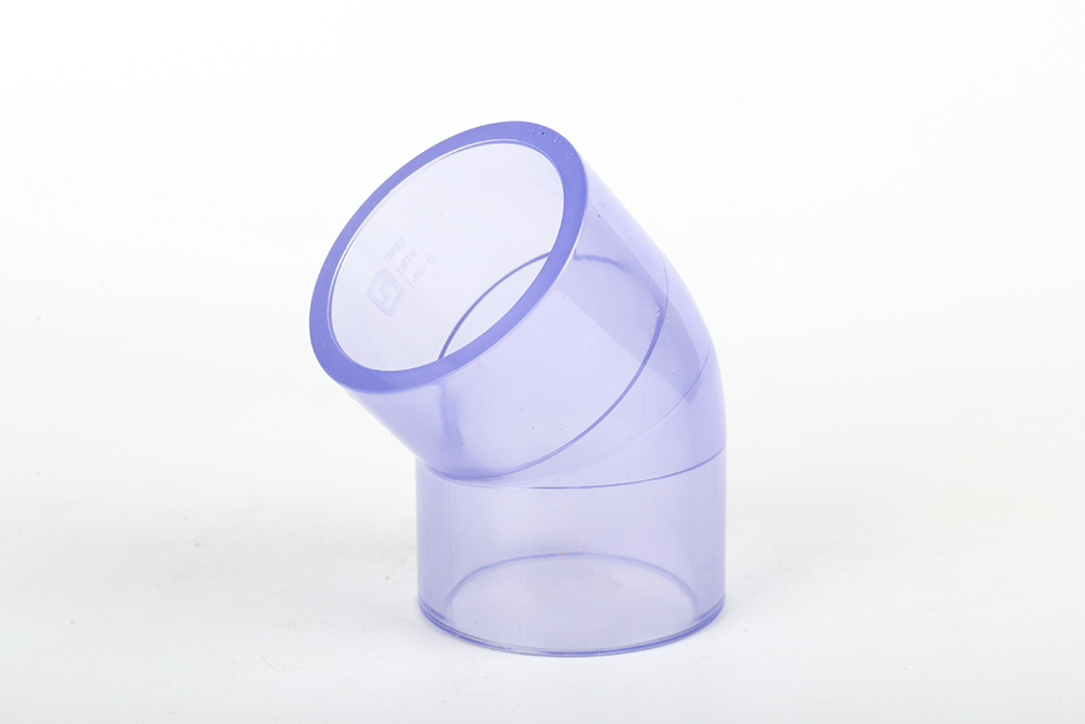 工农透明45° 弯头